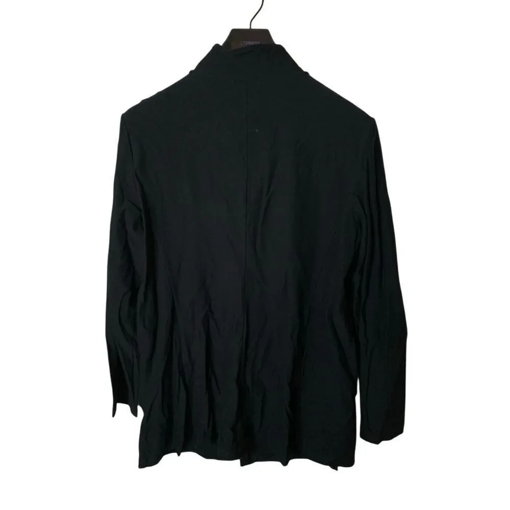 Eileen Fisher cardigan button front jacket black women's size large - Picture 2 of 4